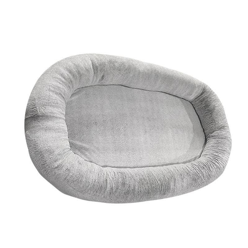 Large Human-Shaped Plush Dog Bed: Cozy and Comfortable Pet Bed