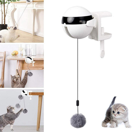 AutoLift Interactive Cat Ball: Electric Automatic Lifting Toy