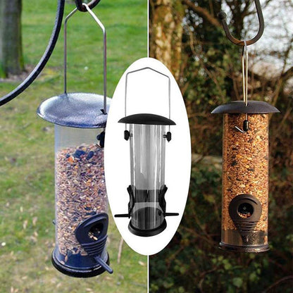 Outdoor Hanging Bird Feeder: Automatic Portable Parrot Feeder