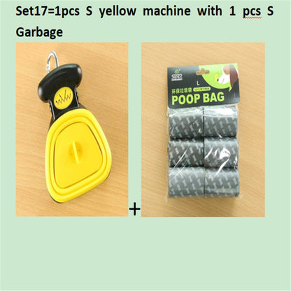 Foldable Pooper Scooper: Travel Pet Waste Cleaner with Decomposable Bags