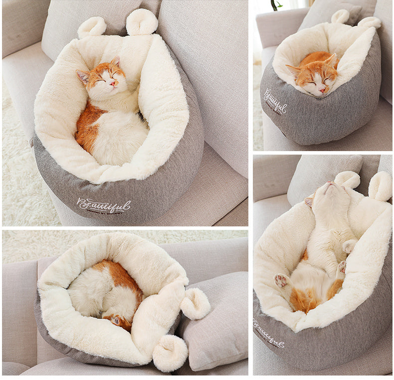 WarmSnuggle Dog Bed: Soft Sleeping Bag Cushion for Puppies