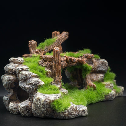 Flocking Resin Aquarium Stone: Landscape Decoration for Fish Tanks