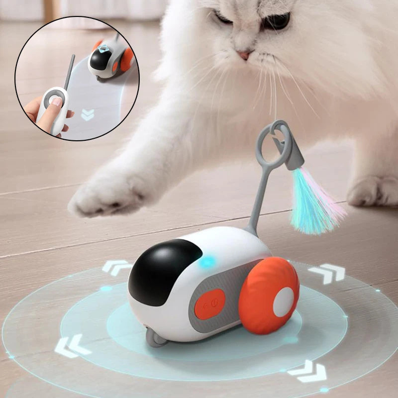 ChaseMeow Remote Control Interactive Cat Toy: USB Charging, Self-Moving Smart Car