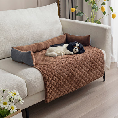 Pet Sofa Bed: Warm Cushion Mat for Large Dogs & Cats