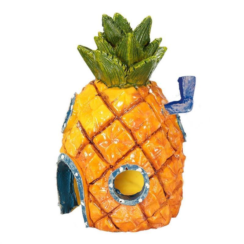 Pineapple House Aquarium Decoration: Fun Fish Tank Ornament