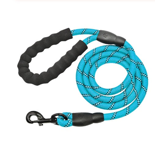 Reflective Nylon Dog Leash: Walking & Training Rope for Small, Medium & Large Dogs