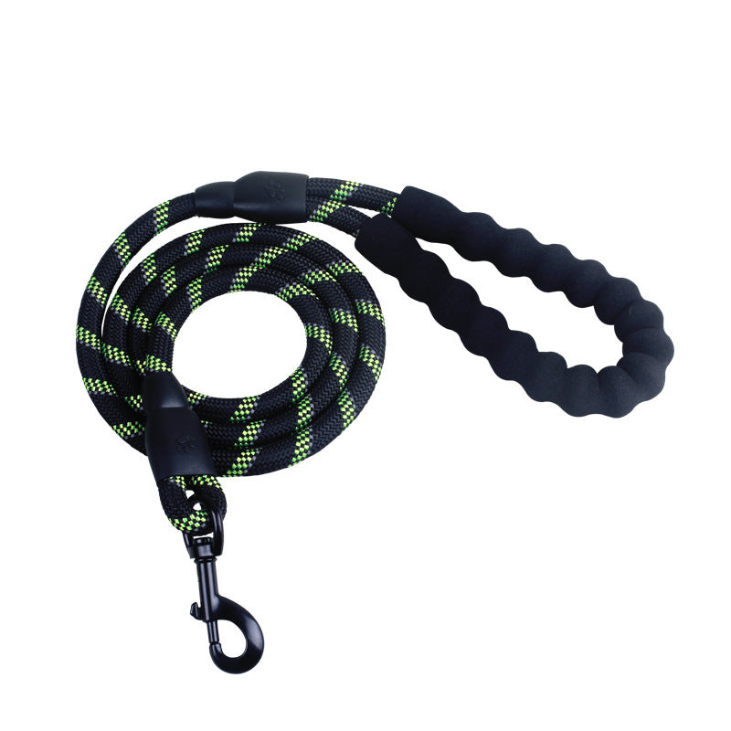 Reflective Nylon Dog Leash: Walking & Training Rope for Small, Medium & Large Dogs