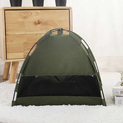 CoolCamp Pet Tent: Cooling Mat Dog House & Cat Bed with Cushion