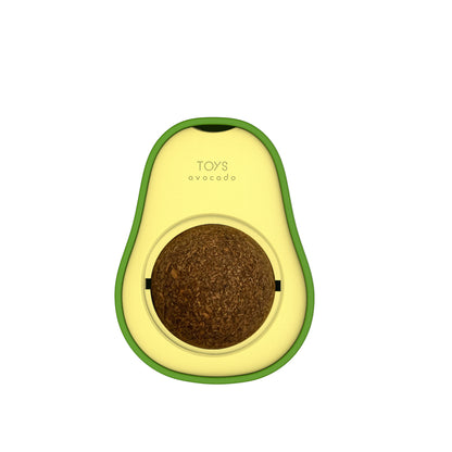 Avocado Catnip Toy: 360° Rotating Self-Healing Cat Toy