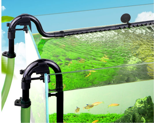 Fish Tank Filter Barrel: Water Inlet and Outlet Accessories with Rain Shower Pipe