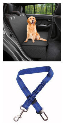 Dog Car Seat Cover: Mesh View Pet Carrier Hammock with Zipper & Pocket