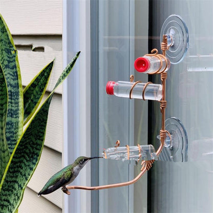 Suction Cup Hummingbird Feeder: Easy-to-Clean Garden Bird Feeder