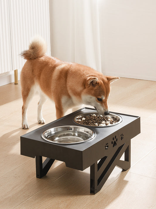 Foldable Stainless Steel Pet Bowl: Portable Dog & Cat Feeder