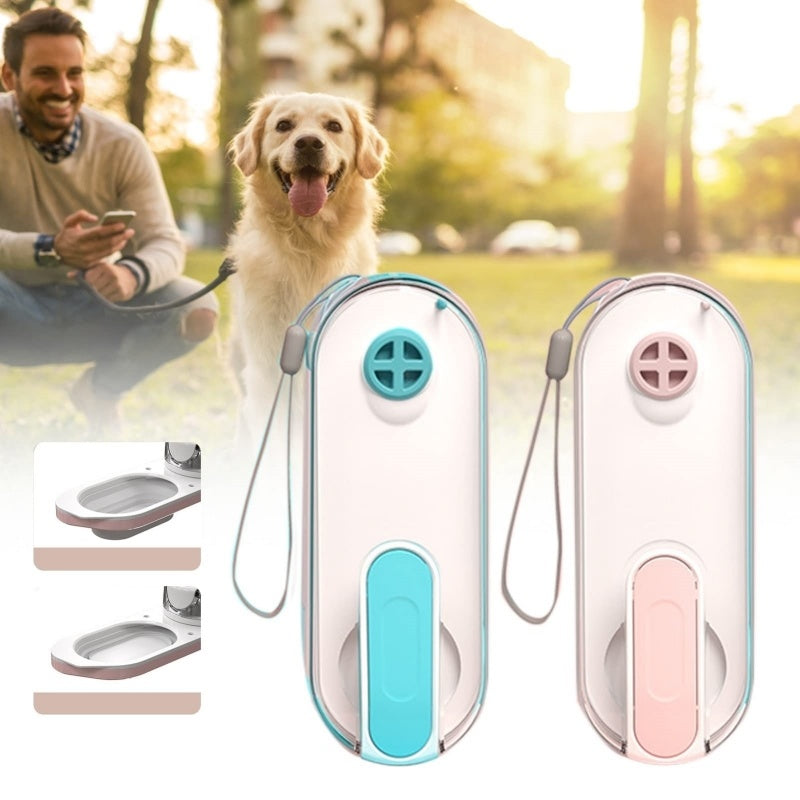 Foldable Dog Water Bottle: Portable Leak-Proof Dispenser for Outdoor Walking & Travel