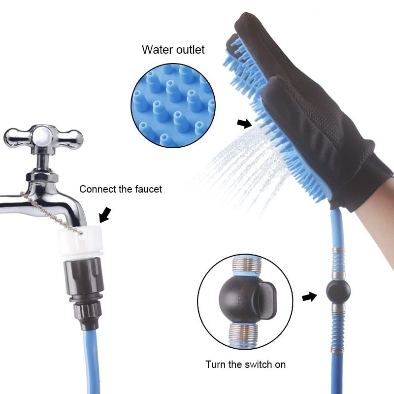 Handheld Pet Shower Head: Bathing Tool for Dogs & Cats