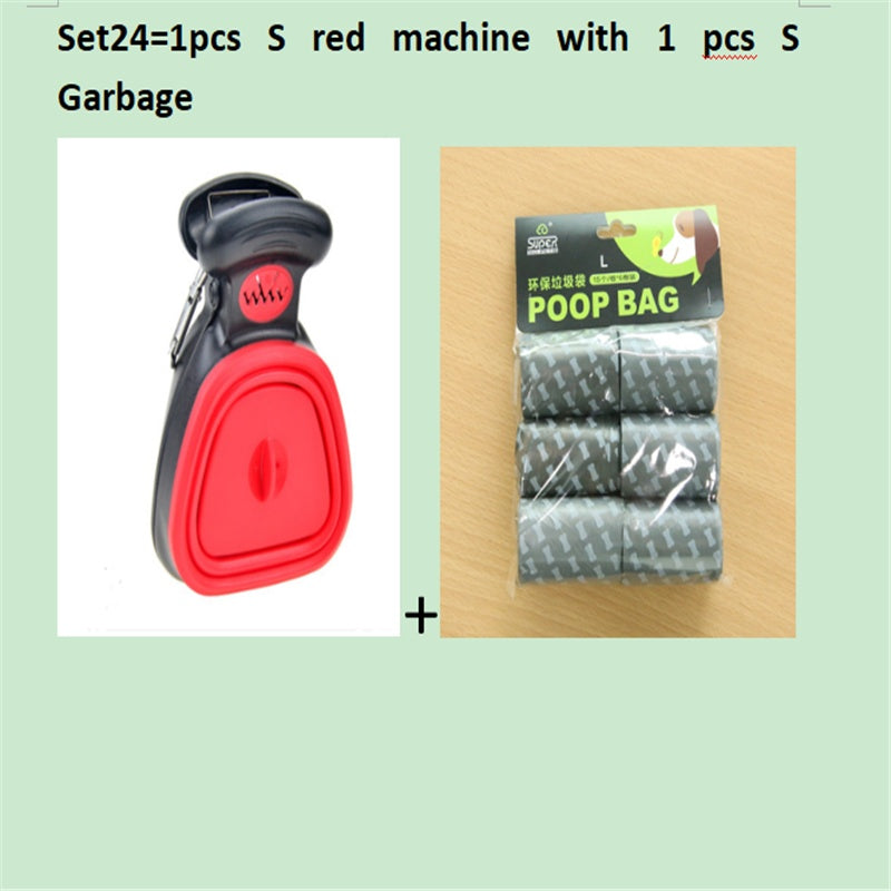 Foldable Pooper Scooper: Travel Pet Waste Cleaner with Decomposable Bags