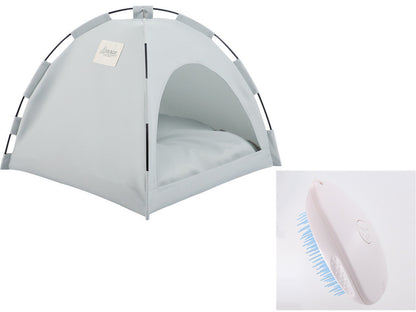 CoolCamp Pet Tent: Cooling Mat Dog House & Cat Bed with Cushion