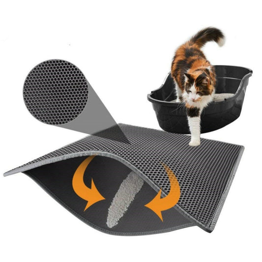 Honeycomb Cat Litter Mat: Waterproof and Urine-Proof Pad