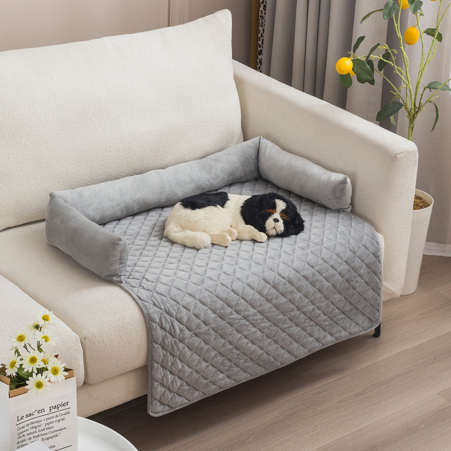 Pet Sofa Bed: Warm Cushion Mat for Large Dogs & Cats