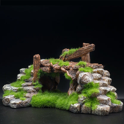 Flocking Resin Aquarium Stone: Landscape Decoration for Fish Tanks