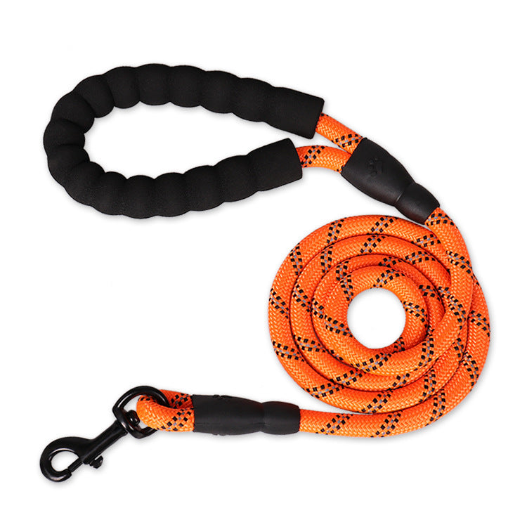 Reflective Nylon Dog Leash: Walking & Training Rope for Small, Medium & Large Dogs