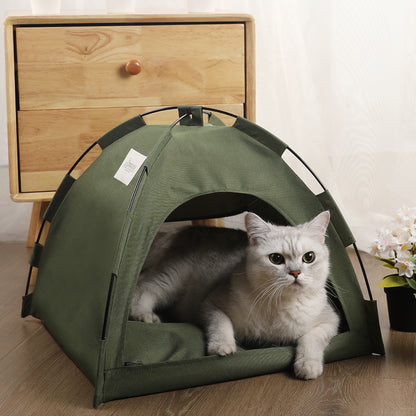 CoolCamp Pet Tent: Cooling Mat Dog House & Cat Bed with Cushion