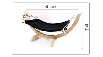 Wooden Cat Hammock: Stylish and Comfortable Pet Bed