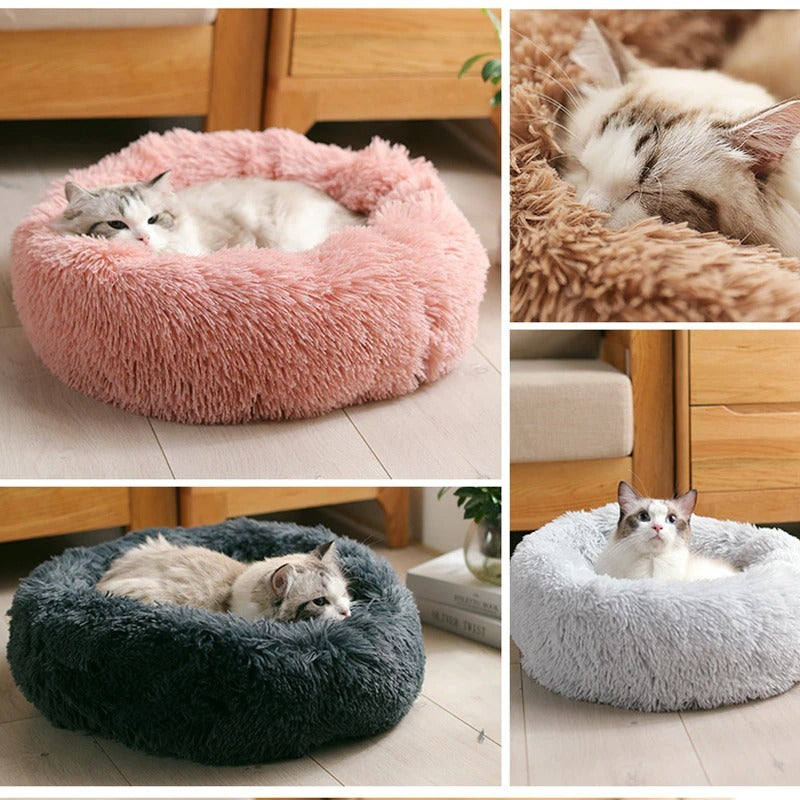 Super Soft Washable Plush Dog Bed: Deep Sleep Pet Kennel for Dogs & Cats