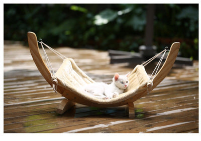 Wooden Cat Hammock: Stylish and Comfortable Pet Bed