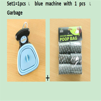 Foldable Pooper Scooper: Travel Pet Waste Cleaner with Decomposable Bags