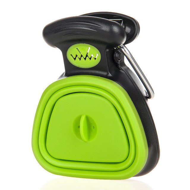 Foldable Pooper Scooper: Travel Pet Waste Cleaner with Decomposable Bags