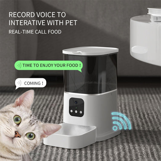 SmartFeeder Plus: WiFi Automatic Pet Feeder with Voice Recorder & App Control