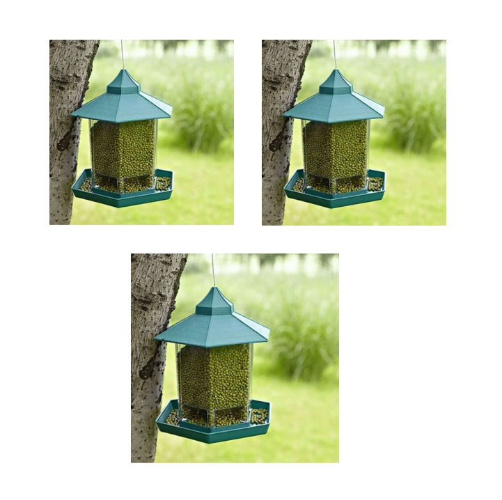 Waterproof Hanging Bird Food Box: Durable Outdoor Feeder