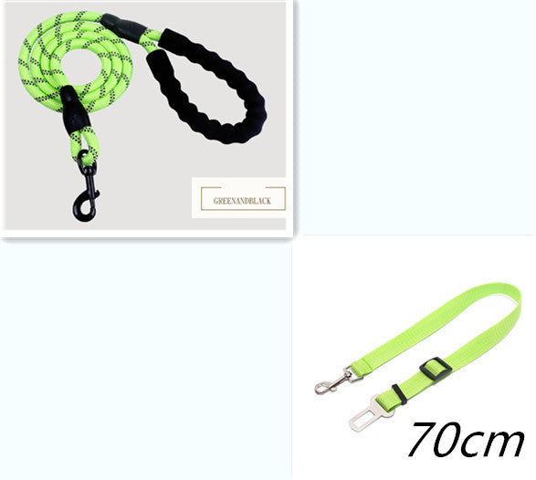 Reflective Nylon Dog Leash: Walking & Training Rope for Small, Medium & Large Dogs