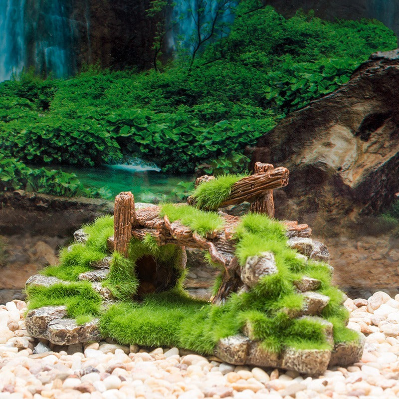 Flocking Resin Aquarium Stone: Landscape Decoration for Fish Tanks