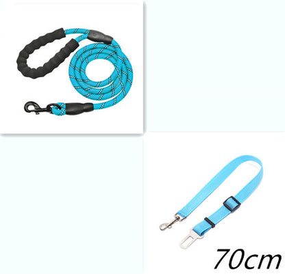 Reflective Nylon Dog Leash: Walking & Training Rope for Small, Medium & Large Dogs