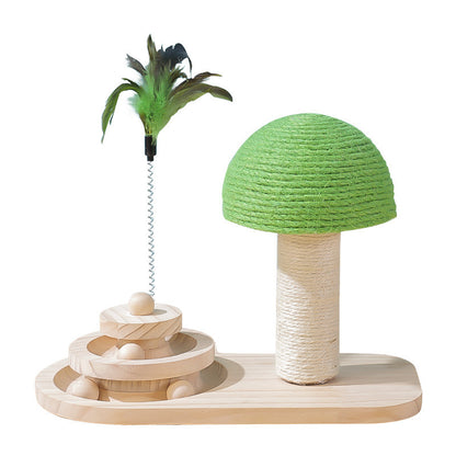 ClawPlay Cat Tree: Double Sisal Ball Scratching Post