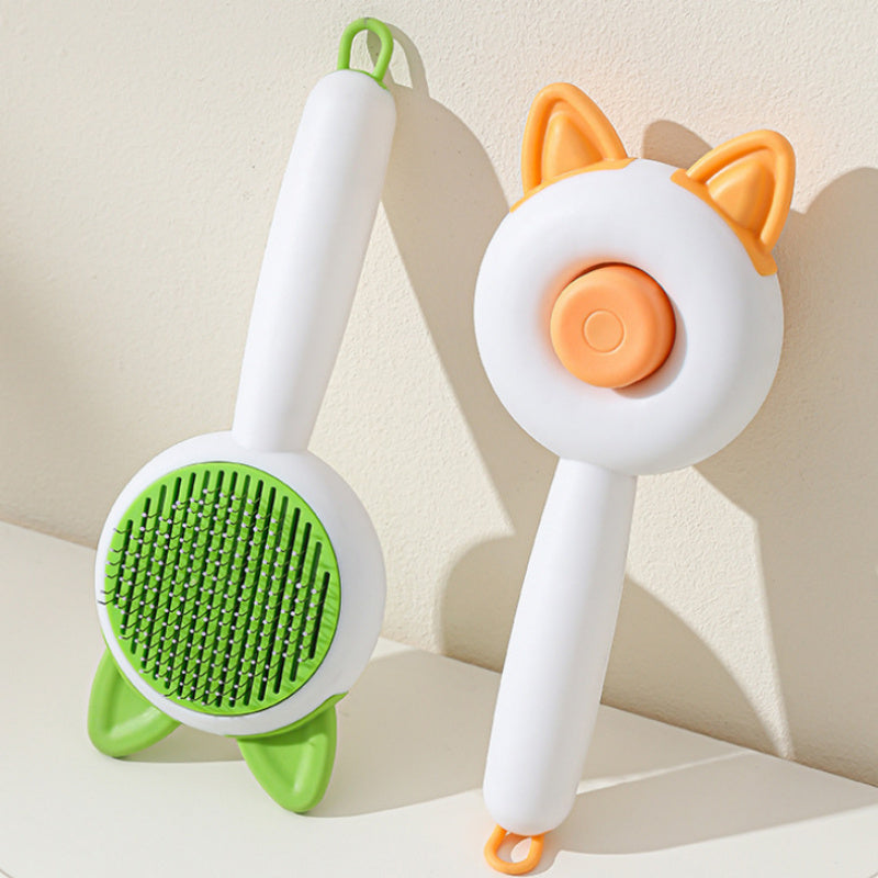 Self-Cleaning Pet Hair Remover Brush: Grooming Tool for Dogs & Cats