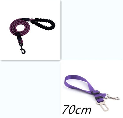 Reflective Nylon Dog Leash: Walking & Training Rope for Small, Medium & Large Dogs