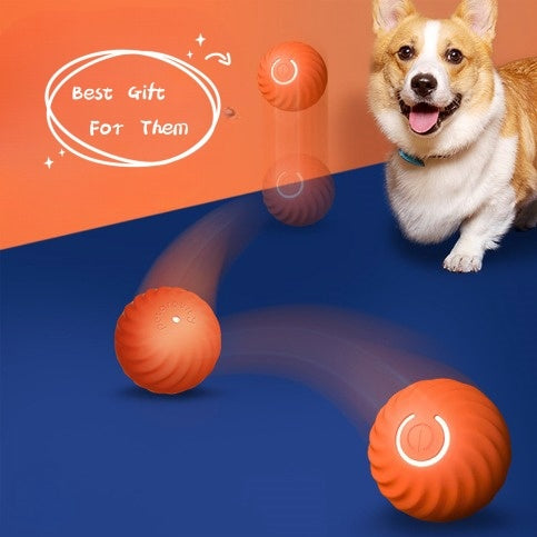 Rubber Dog Chew Ball: Bite-Resistant Training Toy for Puppies & Dogs