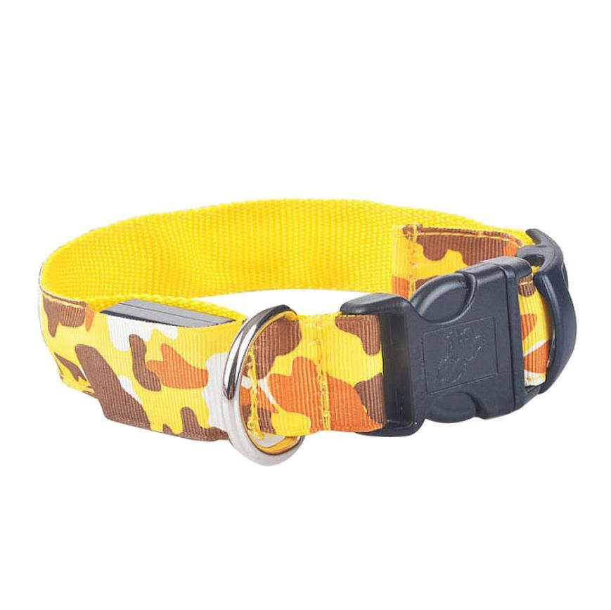 Luminous Camouflage Dog Collar: Glow-in-the-Dark Pet Safety Collar