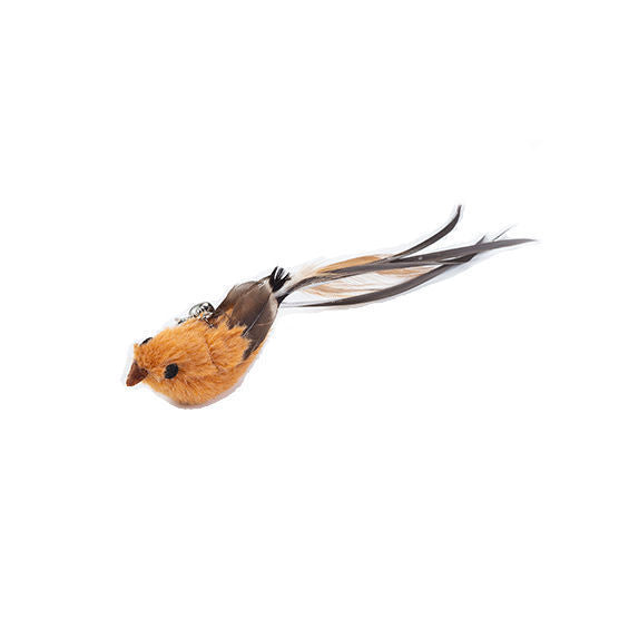 FeatherPlay Cat Stick: Long Rod with Steel Wire Feather for Interactive Fun