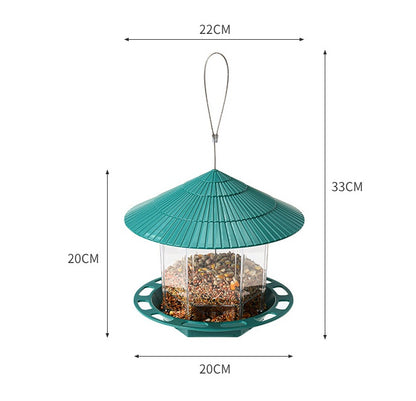 Transparent Hanging Bird Feeder: Outdoor Garden Decoration