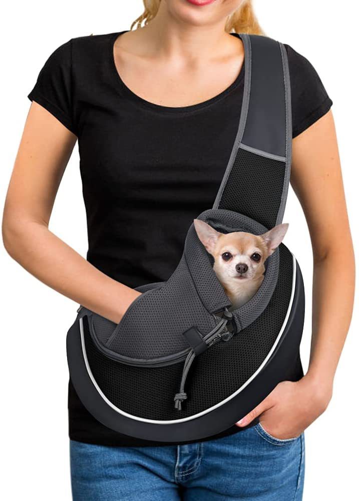 Portable Crossbody Pet Carrier: Stylish Outdoor Bag for Dogs & Cats