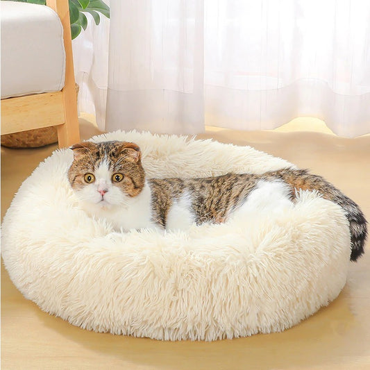 Super Soft Washable Plush Dog Bed: Deep Sleep Pet Kennel for Dogs & Cats