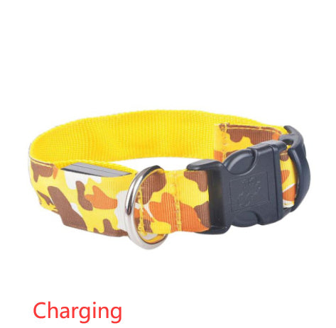 Luminous Camouflage Dog Collar: Glow-in-the-Dark Pet Safety Collar