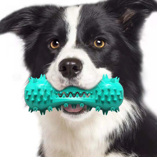 Rubber Molar Stick Chew Toy: Teeth Cleaning for Aggressive Dogs