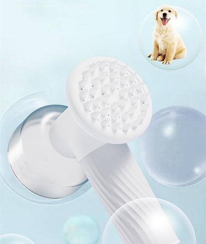 AutoFoam Pet Bath Brush: Electric Grooming and Massage Brush with Soap Dispenser