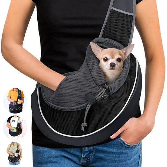 Portable Crossbody Pet Carrier: Stylish Outdoor Bag for Dogs & Cats