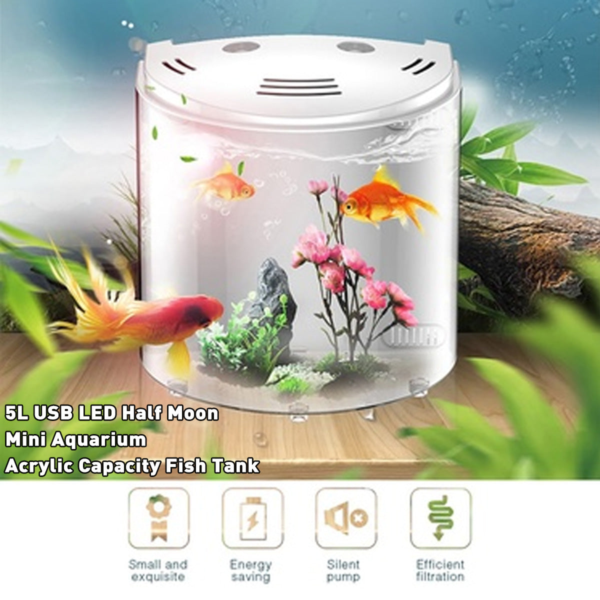 Ecological Acrylic Fish Tank: Modern Aquarium for Home or Office